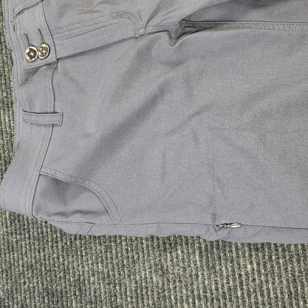 Prana Halle Hiking Pants Womens 4 Gray Roll-Up Articulated Knee Stretch Trail - Picture 3 of 15